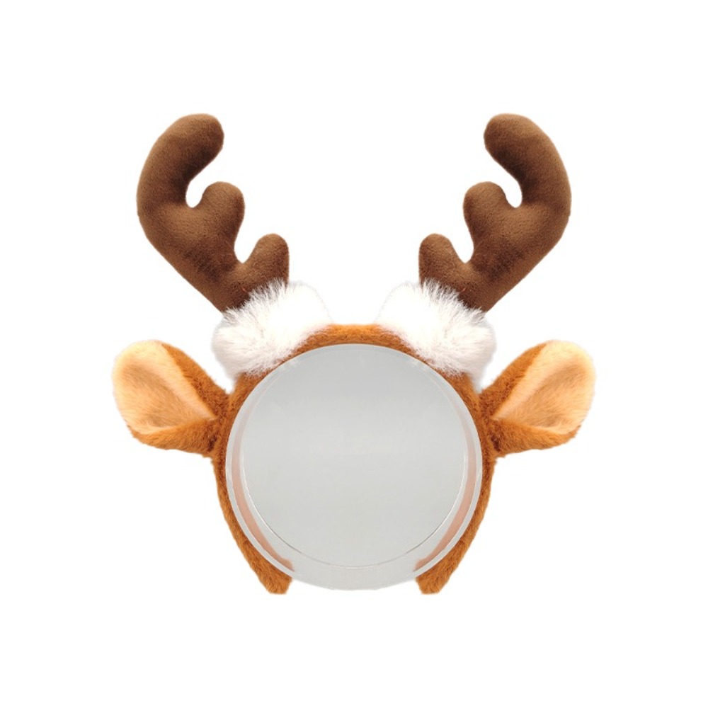 Reindeer Antlers Headband - Gerçekçi Peluş Geyik Boynuzu Taç Bandı