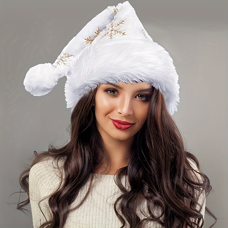 Santa Hat Plush - Klima Korumalı Oda Kullanımı İçin Beyaz