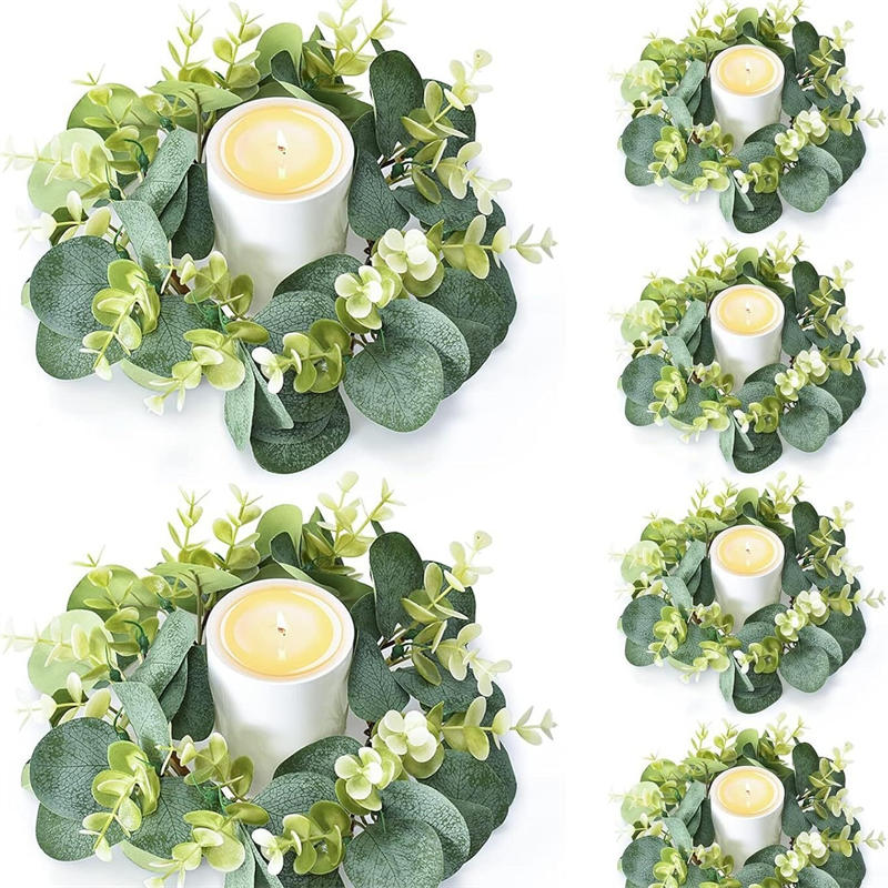 Okaliptüs Çelenk Noel Mumluk D - Christmas Wreath Fake incelemesi ve fiyatı