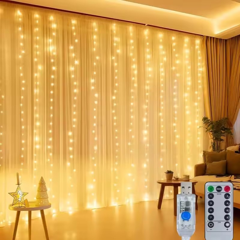 3/4/6m Perde LED Işık Zinciri  - Led Fairy String Lights incelemesi ve fiyatı