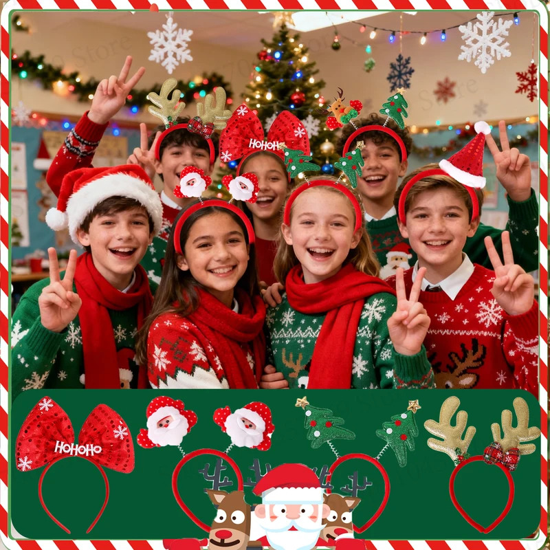 12-120 Adet Noel Kafa Bandı No - Reindeer Antlers Headband incelemesi ve fiyatı