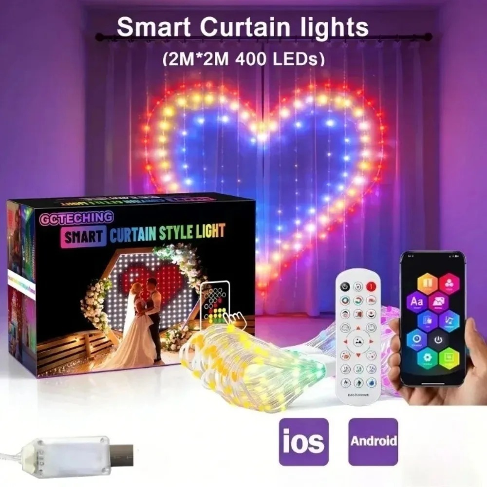 Akıllı RGB LED Perde Işıkları  - Led Fairy String Lights incelemesi ve fiyatı