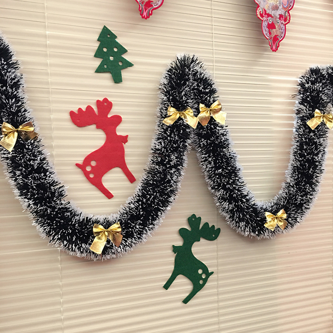 1/3/5 adet 2 metre metalik yeş - Tinsel Garland Decoration incelemesi ve fiyatı