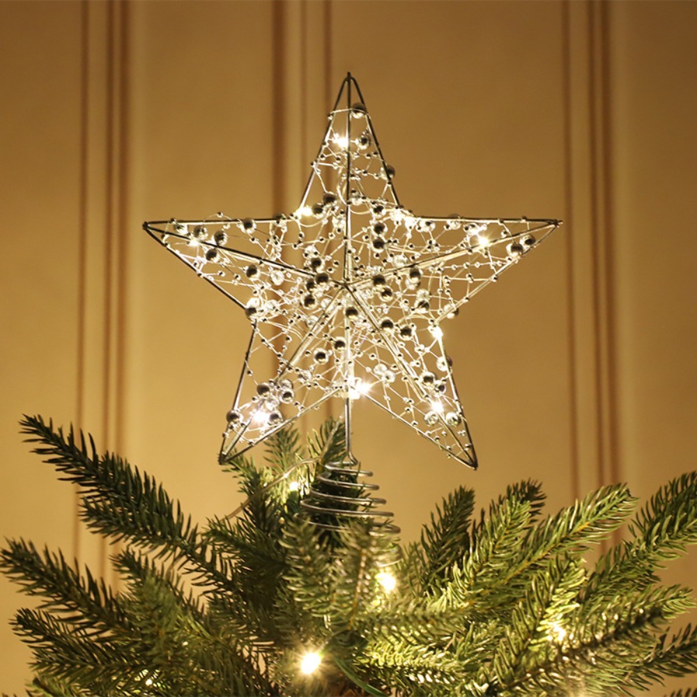 Altın/Gümüş LED'li Noel Ağacı  - Star Tree Topper incelemesi ve fiyatı