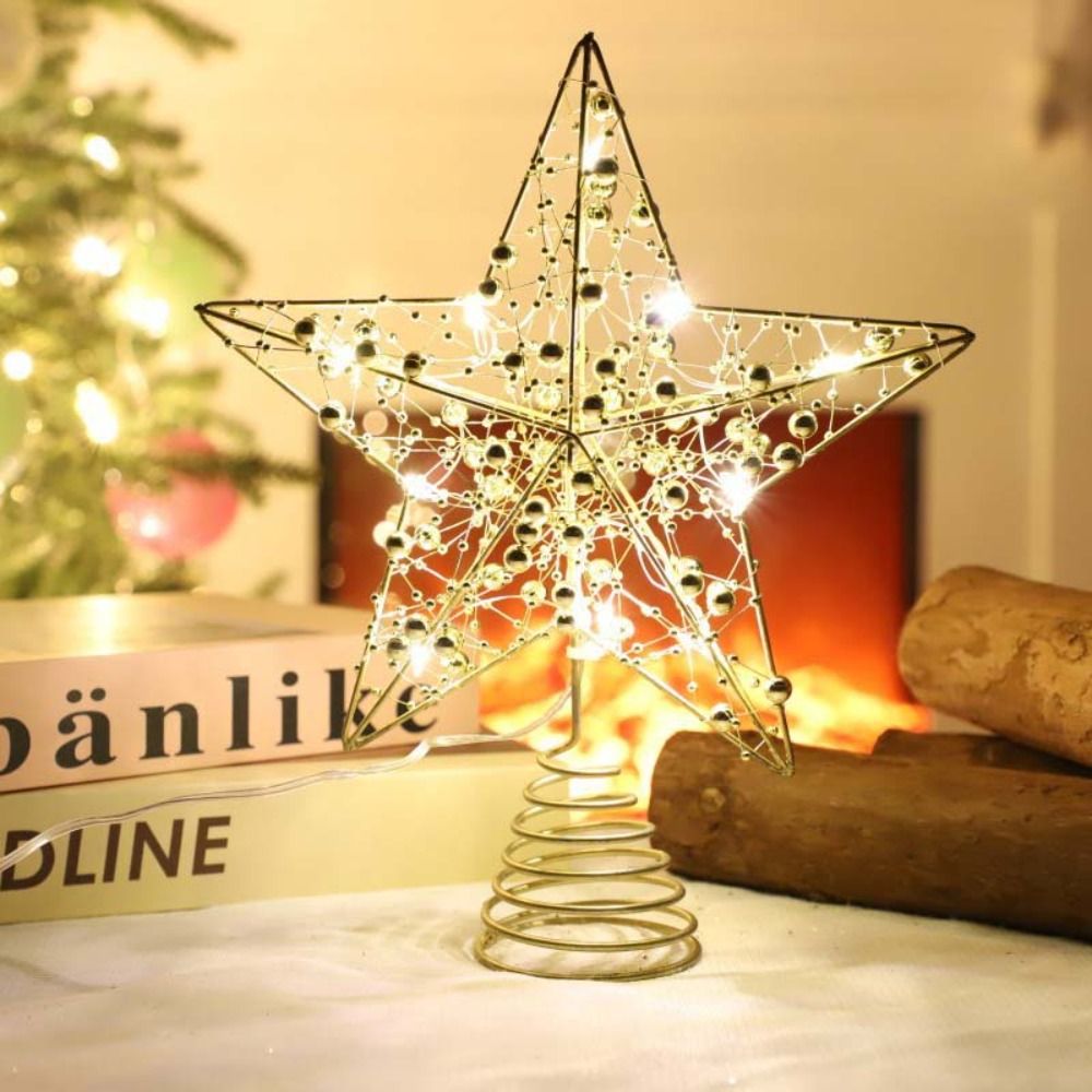 Altın/Gümüş LED'li Noel Ağacı  - Star Tree Topper incelemesi ve fiyatı