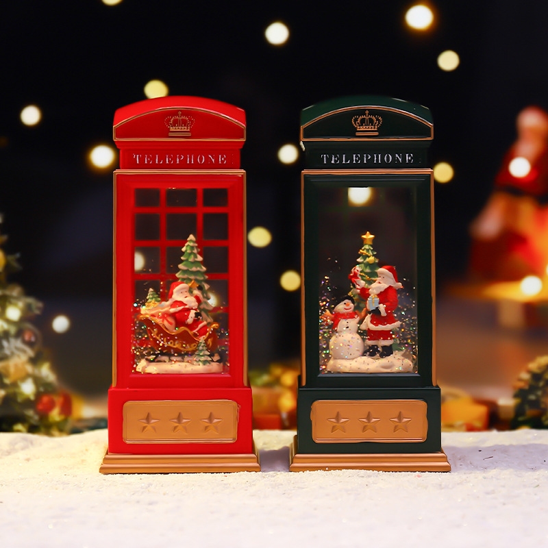 Noel Telefon Kulübesi Gece Lam - Snow Globe Musical incelemesi ve fiyatı